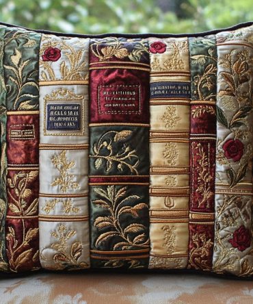 Leatherbound Style Quilted Pillow Cover - Rich Vintage Leather-Look Design With Quilted Comfort For Rustic & Classic Home Decor