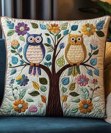 Lunar Lookouts Quilted Pillowcase - Night Sky Decorative Pillow Cover With Lunar Motifs, Soft Quilting, Breathable Cotton For Cozy Bedrooms