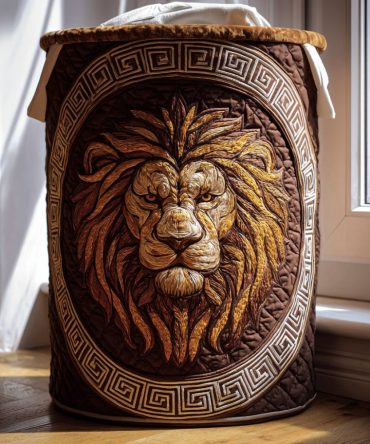 Majestic Pride Quilted Laundry Hamper - Luxe Pattern Fabric Basket, Durable Foldable Hamper With Handles For Stylish Storage & Everyday Use
