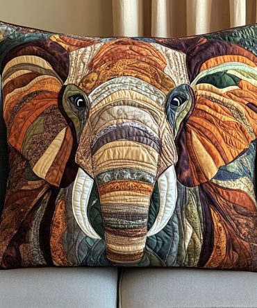 Midnight Wanderer Quilted Throw Pillow Cover — Deep-Tone Decorative Cushion Case For Cozy Evenings, Soft Microfiber, Fade-Resistant