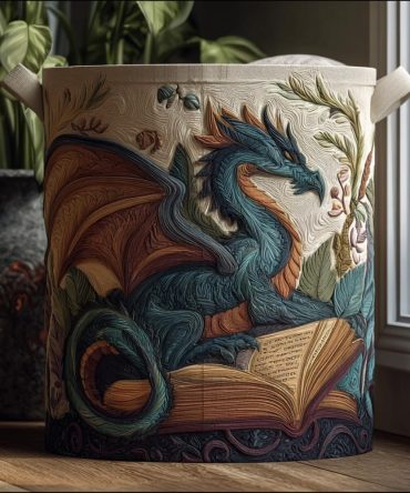 Mystic Flame Quilted Laundry Hamper — Enchanted Flame Pattern Collapsible Fabric Storage Basket, Durable Organizer For Bedroom & Dorm