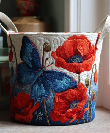 Mystic Wings Quilted Laundry Hamper — Boho Chic Foldable Laundry Basket With Reinforced Handles For Trendy Bedroom & Dorm Storage