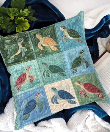 Coral Reef Comfort Quilted Pillow Cover — Vibrant Oceanic Throw Pillowcase, Soft Textured Quilting, Durable & Washable