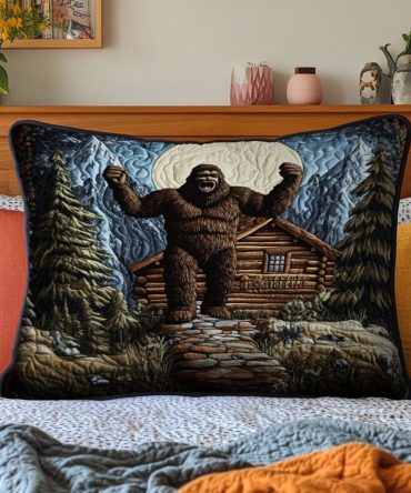 Nature Legend Quilted Pillow Sham — Scenic Outdoor Decorative Pillowcase, Cotton-Blend, Hypoallergenic, Machine Washable For Cabin & Lodge Style