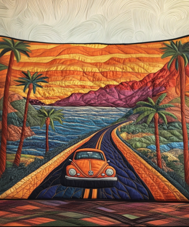 Pacific Escape Quilted Pillow Cover — Coastal Breeze Quilted Decorative Pillowcase For Beach House, Sofa & Nautical Interiors