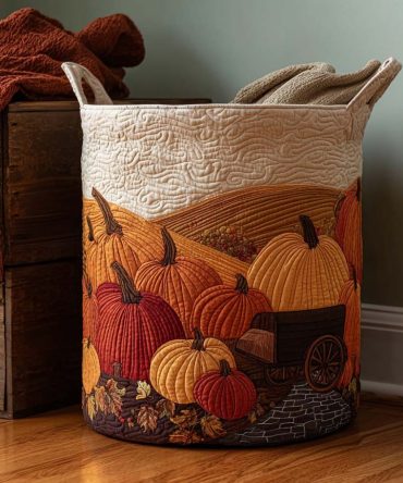 Patchwork Crate Quilted Laundry Hamper — Vintage Patchwork Cotton Basket With Handles, Collapsible Boho Storage For Home & Bedroom