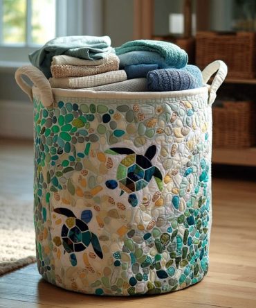 Pebble Glow Quilted Laundry Hamper — Premium Soft-Touch Washable Organizer, Large Foldable Laundry Basket With Handles For Home