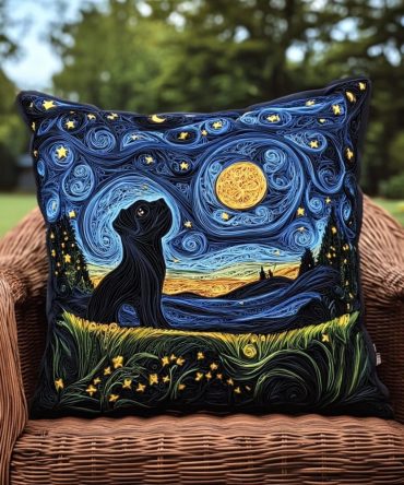 Quirky Pug Quilted Pillowcase - Fun & Playful Dog Pillow Cover With Bold Graphic, Durable Quilting, Easy Care, Perfect Gift