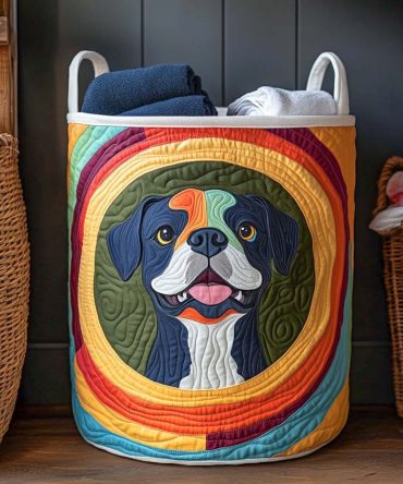 Rainbow Soul Quilted Laundry Hamper — Bold Foldable Laundry Basket With Colorful Rainbow Design, Durable Washable Storage For Kids, Dorms & Stylish Homes