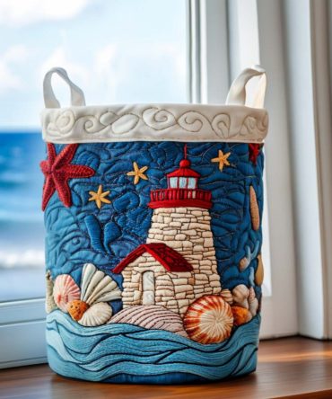 Coastal Sailing Quilted Laundry Hamper — Premium Foldable Nautical Laundry Basket With Reinforced Handles For Easy Room-To-Room Storage