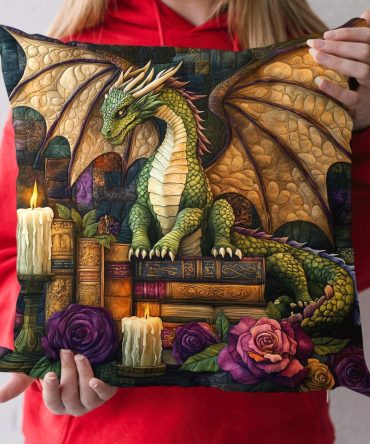 Scaled Sovereign Quilted Accent Pillow Cover — Dragon-Scale Inspired Texture, Durable Cotton-Blend, Stylish Throw Cushion Case