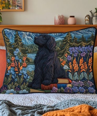 Seaside Sentinel Quilted Pillow Cover — Coastal Quilted Decorative Pillowcase For Sofa, Bed & Nautical-Themed Rooms, Easy Care