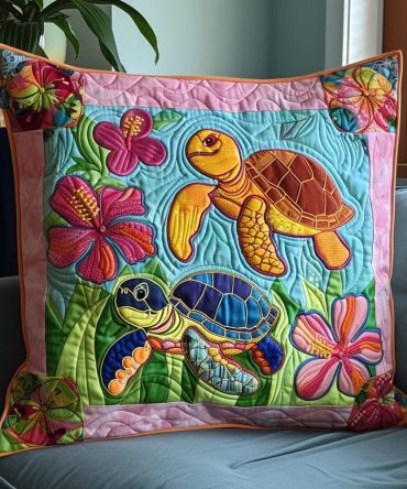 Seaside Serenity Quilted Pillow Cover - Calm Coastal Decorative Throw Pillowcase With Soft Texture For Beach-Inspired Rooms
