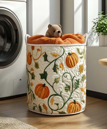 Season Shine Quilted Laundry Hamper – Large Collapsible Fabric Basket With Padded Walls & Handles For Home, Closet & Nursery Storage