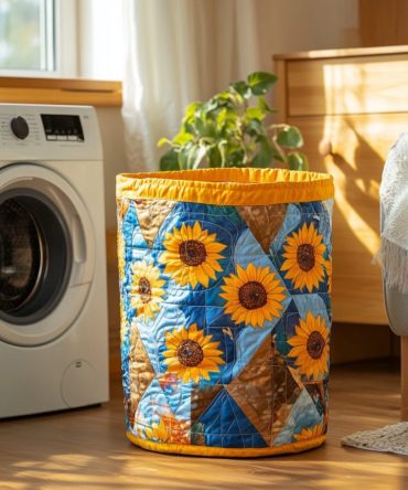 Soft Meadow Quilted Laundry Hamper – Pastel Fabric Basket With Comfortable Handles, Collapsible & Lightweight Design For Gentle Garment Care