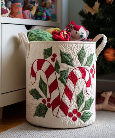 Soul Candy Charm Quilted Laundry Hamper - Colorful Boho Clothes Organizer With Quilted Design & Carry Handles, Trendy Dorm Storage