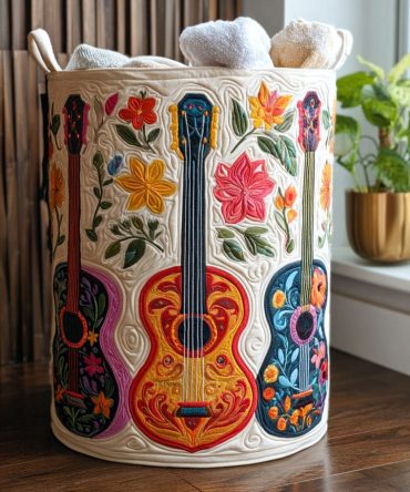 Spirited Quilted Laundry Hamper — Spacious Collapsible Fabric Basket With Reinforced Handles & Easy-Care Liner For Bedroom & Dorm