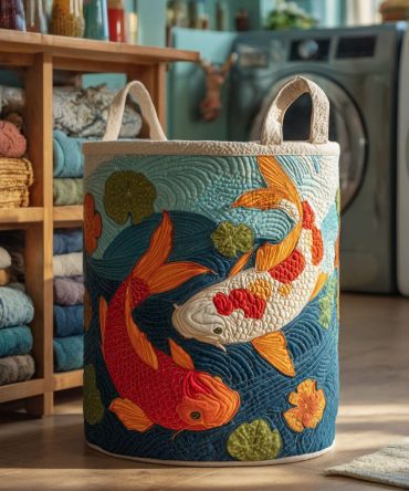 Spirited Dance Quilted Hamper - Stylish Collapsible Laundry Basket & Fabric Storage Bin With Handles For Home, Dorm, Bath