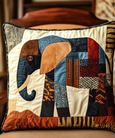 Strong Spirit Quilted Decorative Pillow Cover — Bold Textured Sham For Living Room & Bedroom, Durable Cozy Accent With Modern Tribal Vibes