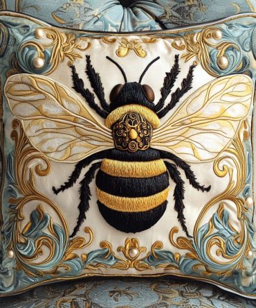 Sunflower Queen Quilted Pillow Cover - Premium Floral Decorative Pillowcase For Bed & Sofa, Soft Cotton-Blend Sham Hypoallergenic