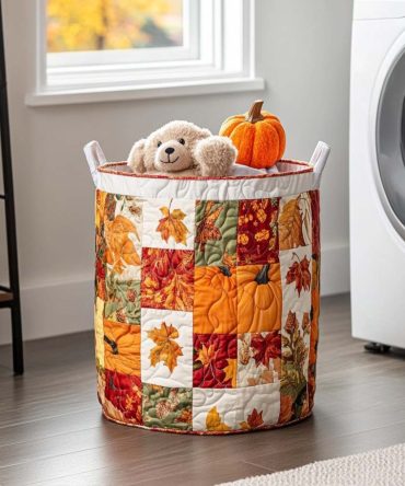 Sweater Joy Quilted Laundry Hamper — Soft Oversized Collapsible Fabric Basket With Reinforced Handles For Bulk Laundry & Seasonal Storage