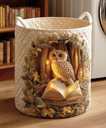Timeless Flight Quilted Laundry Hamper — Elegant Fabric Laundry Basket With Handles, Foldable & Roomy Organizer For Home Use