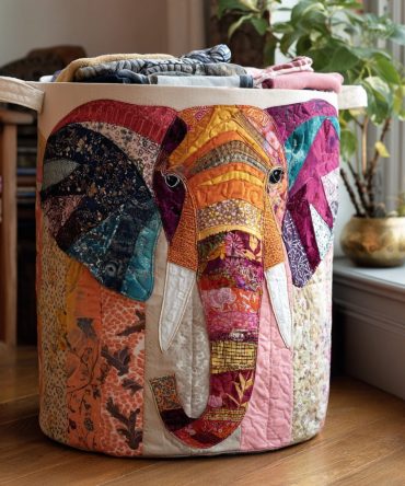 Trunk Serenity Quilted Laundry Hamper - Earthy Collapsible Fabric Storage Basket With Reinforced Handles For Organized Living