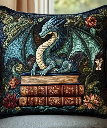 Twilight Guardian Soft Quilted Cushion Cover — Durable Decorative Pillowcase For Sofa, Bed & Nursery With Premium Stitching And Easy Care