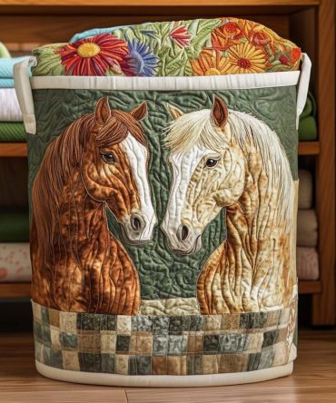 Wild Energy Quilted Laundry Hamper — Vibrant Foldable Fabric Basket With Durable Handles, Lightweight & Easy-Store Design