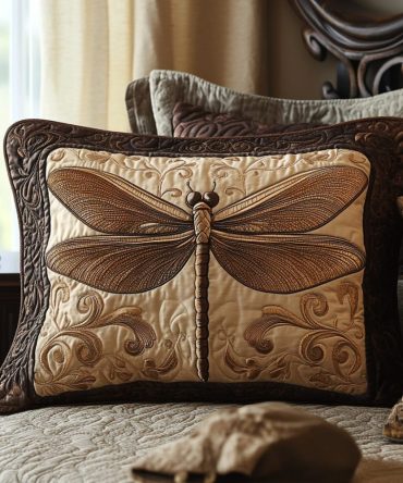 Serene Wing Quilted Pillow Sham — Premium Rustic Decorative Pillowcase, Cotton-Blend, Hypoallergenic & Machine Washable For Cozy Cabin Bedrooms
