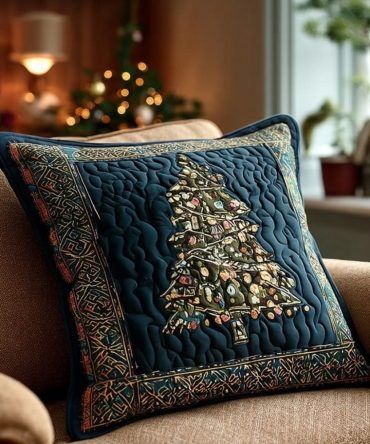 Subtle Winter Whispers Quilted Pillow Cover — Elegant Snowflake Throw Pillowcase, Lightweight Quilting, Soft Touch, Ideal Seasonal Decor