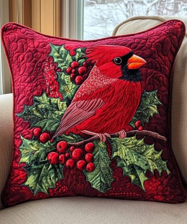 Winter Warmth Quilted Decorative Pillow Cover - Cozy Snowflake-Style Throw Pillowcase, Soft Quilted Microfiber For Holiday Home Comfort