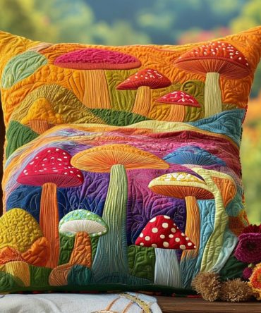 Woodland Charm Quilted Pillow Cover — Rustic Nature Motif For Cabin, Cottage Or Nursery, Soft Quilting, Easy-Care Home Accent