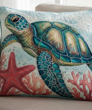 Crimson Tide Quilted Pillow Cover - Bold Red Cotton Blend Sham For Modern & Coastal Bedrooms , Decorative Accent Throw Pillowcase