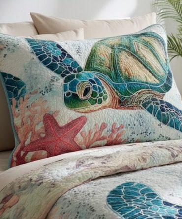 Crimson Tide Quilted Pillowcase – Bold Red Decorative Pillow Sham, Soft Cotton Blend Accent For Modern & Classic Bedrooms, Machine Washable