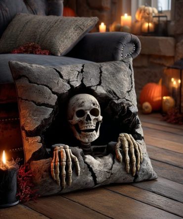 Eternal Grasp Quilted Pillow Cover - Intricate Gothic Throw Pillow Case, Premium Quilting For Sofa & Bed, Hidden Zipper Closure