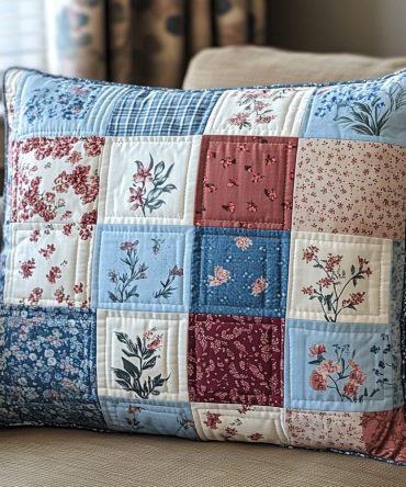 Homestead Comfort Quilted Pillow Sham — Vintage Farmhouse Decorative Pillowcase, Soft Cotton-Blend, Hypoallergenic & Easy Care Accent Cover