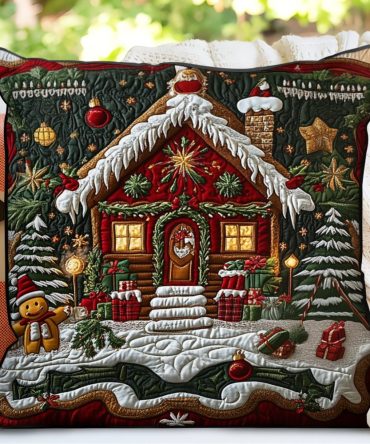 Cozy Cottage Quilted Pillow Cover — Country-Style Decorative Throw Pillowcase For Warm, Inviting Home Decor