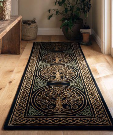 Vintage Ancient Medallion Runner Rug — Persian-Inspired Hallway Carpet With Intricate Medallion Pattern, Durable & Low-Maintenance