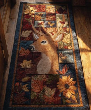 Autumn Whisper Runner Rug — Subtle Fall Tones Hallway Runner, Low-Pile Durable Accent Rug For Cozy Corridors & Entryways