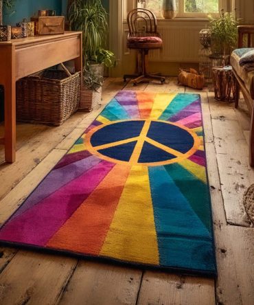 Bloom Journey Floral Runner Rug — Botanical Hallway Runner, Soft Low-Pile Durable Accent Rug For Entryway & Living Areas
