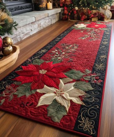 Brightest Season Runner Rug – Joyful Holiday Hallway Runner With Festive Pattern, Durable Non-Skid Construction For Seasonal Home Styling