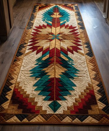 Canyon Way Rustic Runner Rug — Earth-Toned Southwest Hallway Carpet, Durable Low-Pile Non-Slip Runner For Entryways & Kitchens