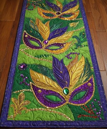 Carnival Elegance Patterned Runner Rug — Sophisticated Hallway Runner With Timeless Motif, Low-Pile, Fade-Resistant & Non-Slip Backing — Multiple Sizes