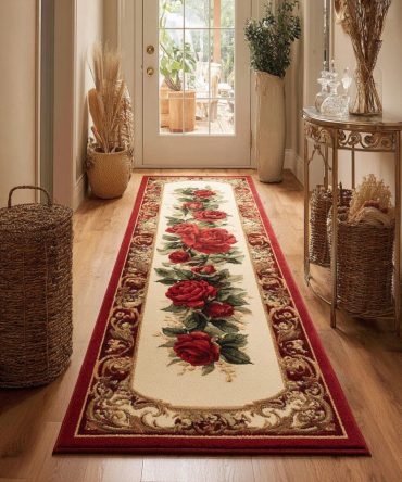 Classic Bloom Runner Rug — Timeless Floral Hallway Carpet, Low-Maintenance Durable Runner For Entryway, Staircase & Corridor, Shop Today