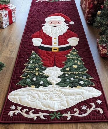 Cold Winter Night Runner Rug — Scenic Winter Hallway Runner With Cozy Style, Durable Low-Pile Weave And Secure Non-Skid Backing