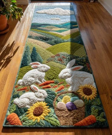 Cotton Cloudscape Runner Rug — Soft Neutral Hallway Carpet With Subtle Texture, Low-Pile Durable Runner, Non-Slip Backing & Easy Care