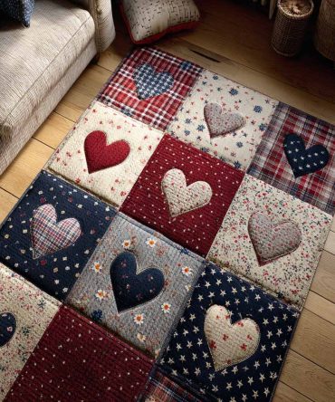 Cozy Union Hallway Runner Rug - Rustic Union Pattern, Low-Pile Durable Runner For Entryway & Kitchen, Easy-Care Non-Slip Backing