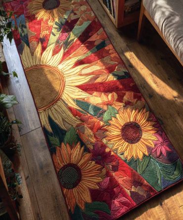 Crimson Field Runner Rug — Rich Red Accent Runner With Elegant Motif, Low-Profile Durable Pile For Entryway, Hall & Stairs, Easy-Maintenance Finish