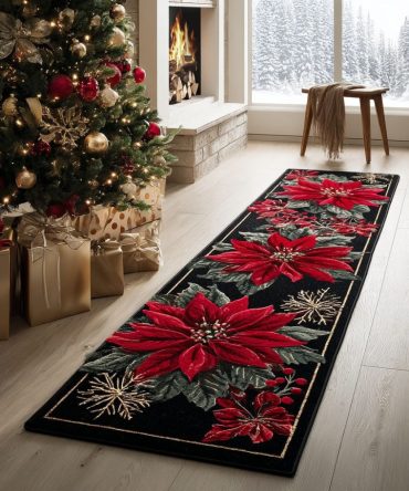 Crimson Path Runner Rug — Bold Red Pathway Runner With Classic Pattern, Durable Low-Pile & Slip-Resistant Backing For High-Traffic Areas